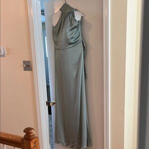 Sachin & Babi jade green Kayla halter gown size 10